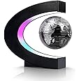Flagest Magnetic Levitation Floating Globe, Levitating C Shape Globe with LED Lights for Education Home Office Desk Decor, Birthday Holiday Anniversary Creative Item(3.3 Inches Globe)