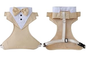 Large Dog Harness Without Pull Design for Small Dogs Easy Walking Wedding Tuxedo Puppies Vest Harness Dog Harness Polyester P