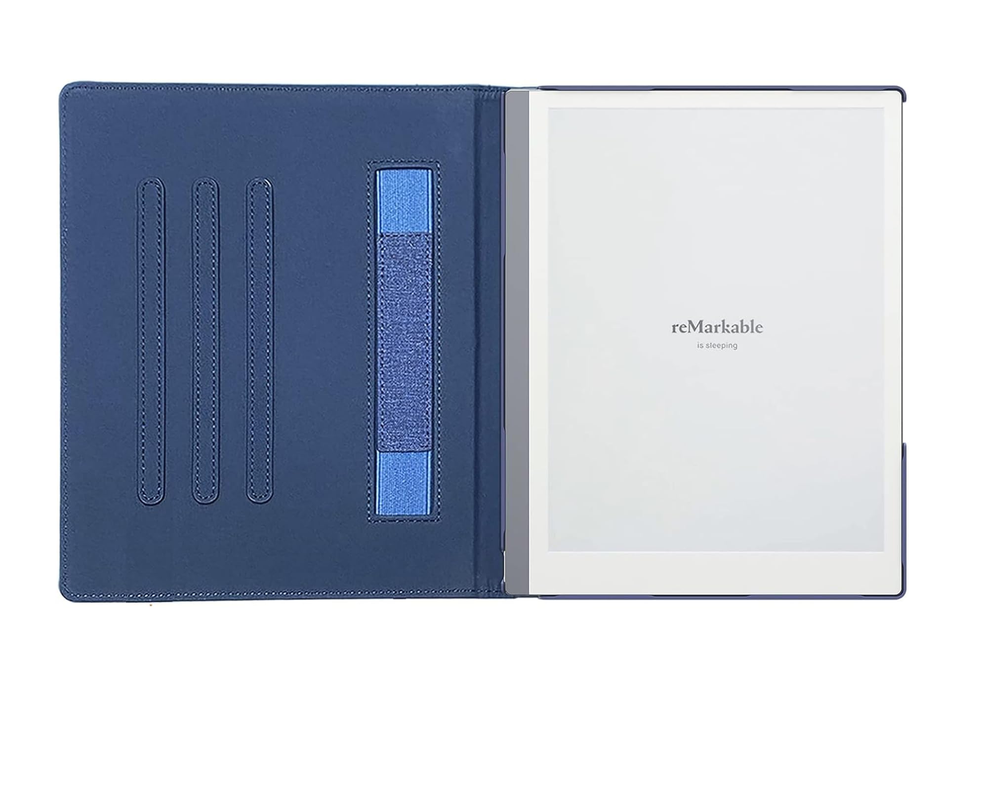 DONGZHU Case for Remarkable 2 Paper Tablet (10.3 Inch, 2020 Released), Hard Back Shell Cases Book Folio Cover with Pockets (Deep Blue)