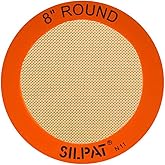 Silpat The Original Round Cake Liner Non-Stick Silicone Baking Mat, 8", AH197-01