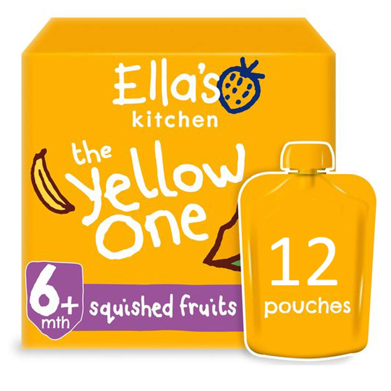Ella's Kitchen The Yellow One Fruit Smoothie (12 Pack)