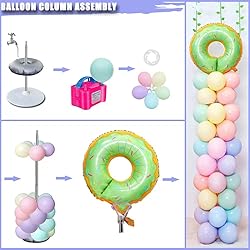DECOJOY Balloon Columns Stand Set of 4, 7 Feet