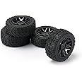 AMORIL 1:14 RC Car Rubber Tires & Wheel Replacement (4PCS)