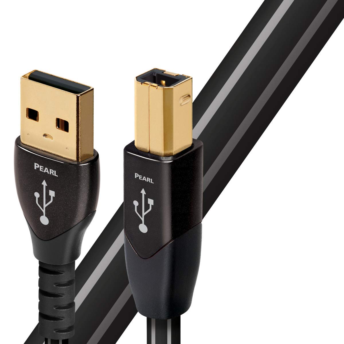 audioquest 0.75m Pearl USB A-B USB Cable 0.75 m USB B Black