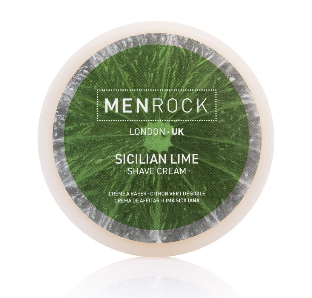 Men Rock Sicilian Lime Shaving Cream Non Aerosol Shaving Cream