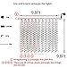 Valuetom 304 LED Curtain Lights Fairy String Twinkle Lighting for Party Wedding Home Garden Decoration 9.8Ft9.8Ft (White)