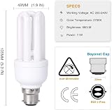 B4U Energy Saving Light Bulbs Bayonet 11W 60W 3 Pack 2700K 660lm BC/B22 view 2