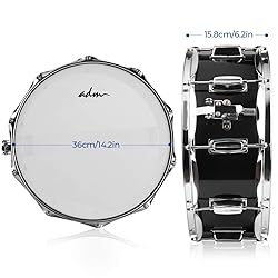 ADM 14"X 5.5" Snare Drum Set, Kids Student Snare