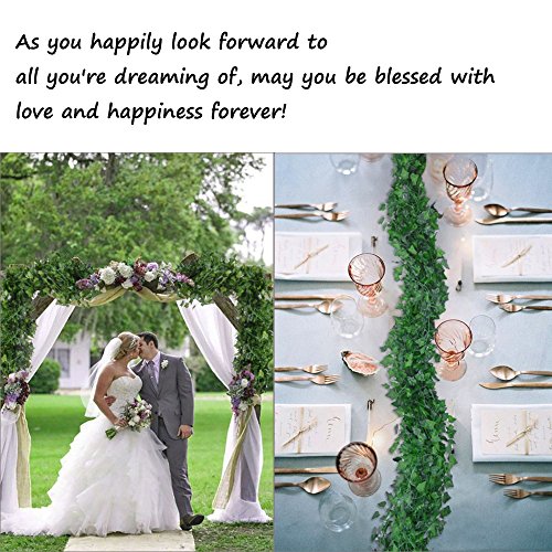 image for Nayard Fake Vines Leaf Garland Decorations Green Leaf Garland Fake Ivy