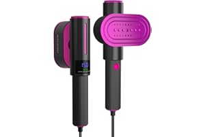 Enjoy Myself Portable Handheld Garment Steamer with Rotatable Ironing Panel, Both Wet Steam and Dry Iron, Clothes Steamer for Home and Travel, Strong Penetrating Foldable Fabric Wrinkles Remover