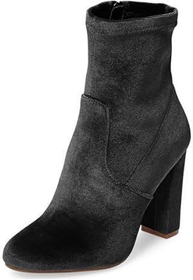 black ankle boots size 4