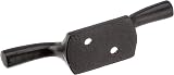 Merriway BH00403 Cleat Hooks 100mm 4 Inch Black Japanned Pack of 2 view 3