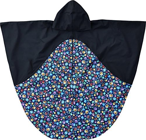 Adrians Rain Cape Wheelchair Poncho Adult Size (Adaptations By Adrian) (Adult, Jewels / Black)