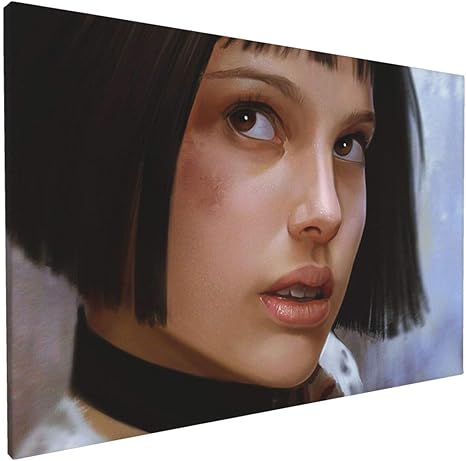 Amazon Leon Natalie Portman モダンポスター フレームレス装飾画 インテリア絵画 壁掛け アートポスター 額縁なし モダン 新築飾り 贈り物 キャンバス寝室の装飾風景 壁の絵 インテリア装飾 30 45cm 置物 オブジェ オンライン通販