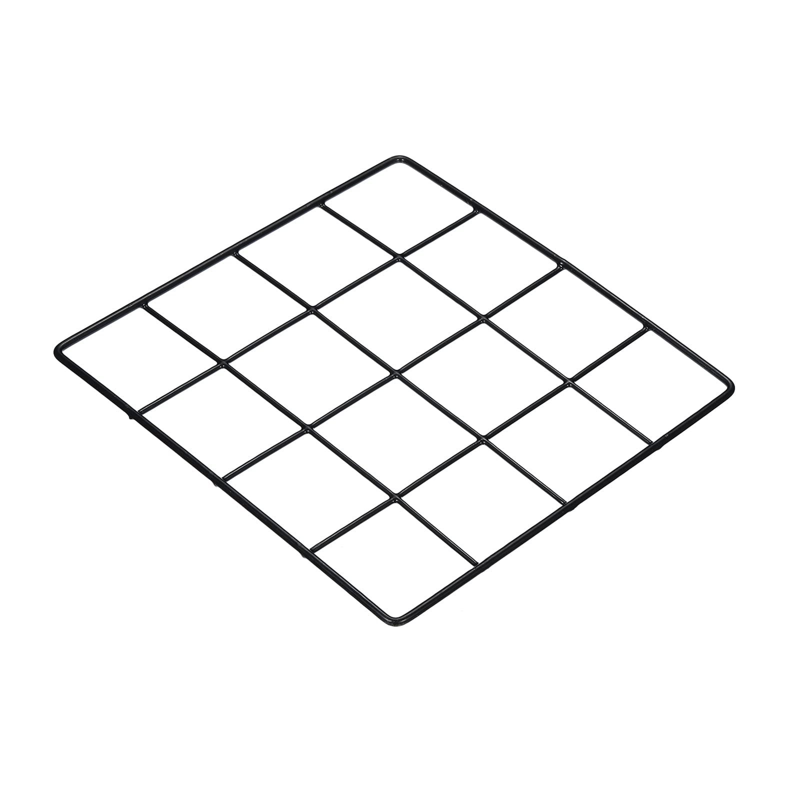 PATIKIL 8"x8" Wire Grid Panel, 1 Pack Wall Grid Decorative Panels Board Photo Pictures Display Decor Hanging Organizer for Home Office, Black