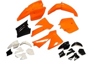 KIDS ATV PARTS INC Plastic Fairing Fender Kit for KTM 50 SX 50 Junior 50cc SX (Orange)