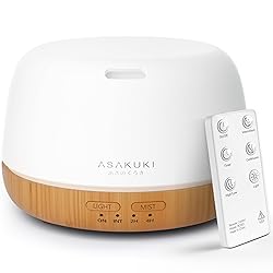 ASAKUKI Essential Oil Diffuser, 300ml Ultrasonic