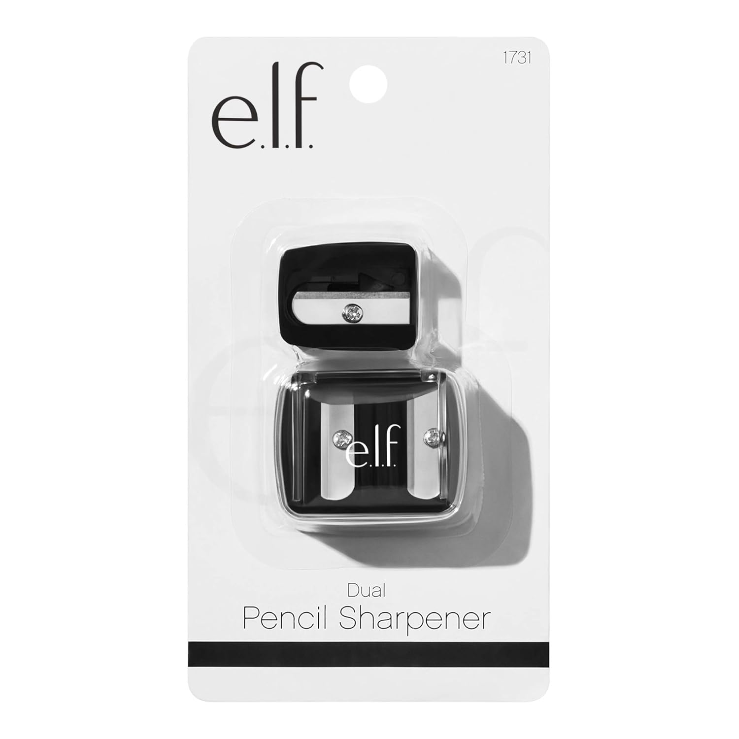 e.l.f, Dual-Pencil Sharpener, Convenient, Essential Tool, Sharpens, Easy To Clean, Travel-Friendly, Compact : Beauty