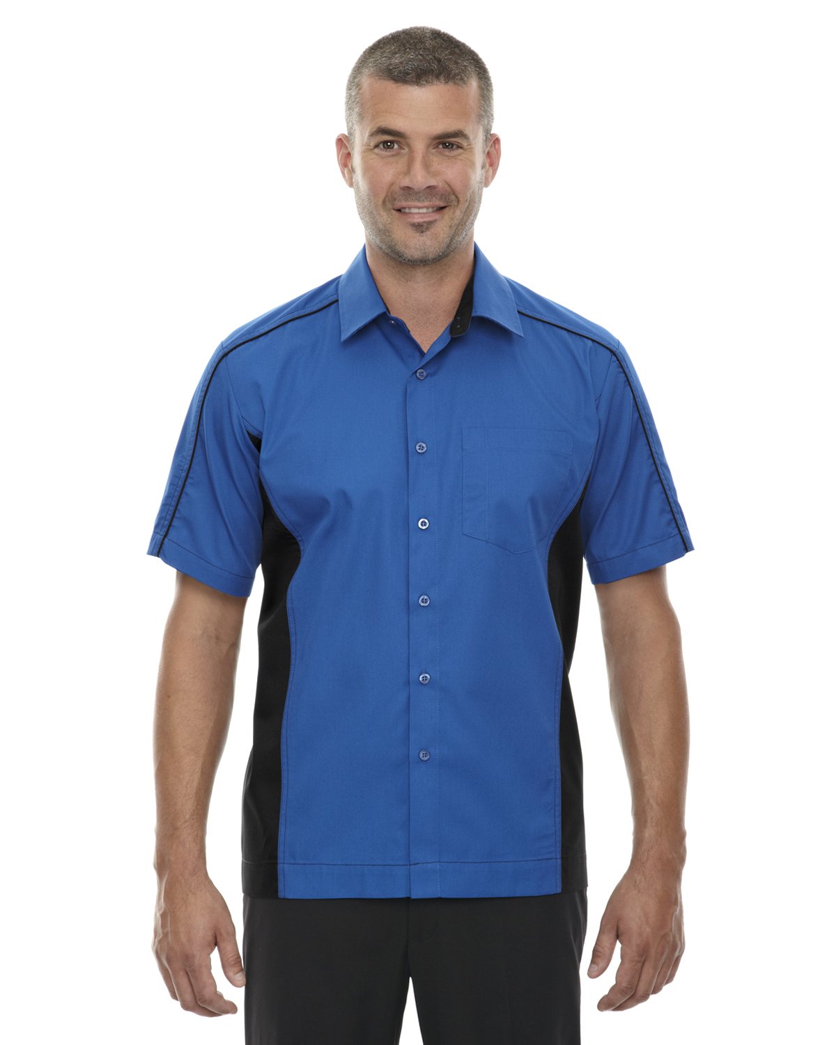 North End Fuse Men's Spread Collar Tall Shirt, True Royal 438, 5XT
