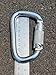 Hood RVR CE1282 Certified 45KN Auto Locking Steel Carabiner Clip for Gym, Camping, Hunting, Hammocks, Mountaineering, D Shaped, Large and Silver