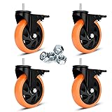 Heavy Duty Swivel Wheels 5 Inch PVC Casters with