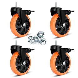 Heavy Duty Swivel Wheels 5 Inch PVC Casters with
