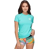 Body Glove Women's Smoothies In Motion Solid Short Sleeve Rashguard