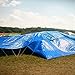 TANG Blue Tarps Heavy Duty Waterproof 12'x16 Feet General Multi-Purpose 5 Mil Poly Tarp Furniture Cover for Tent Shelter Boat RV Pool Camping Tarpaulin