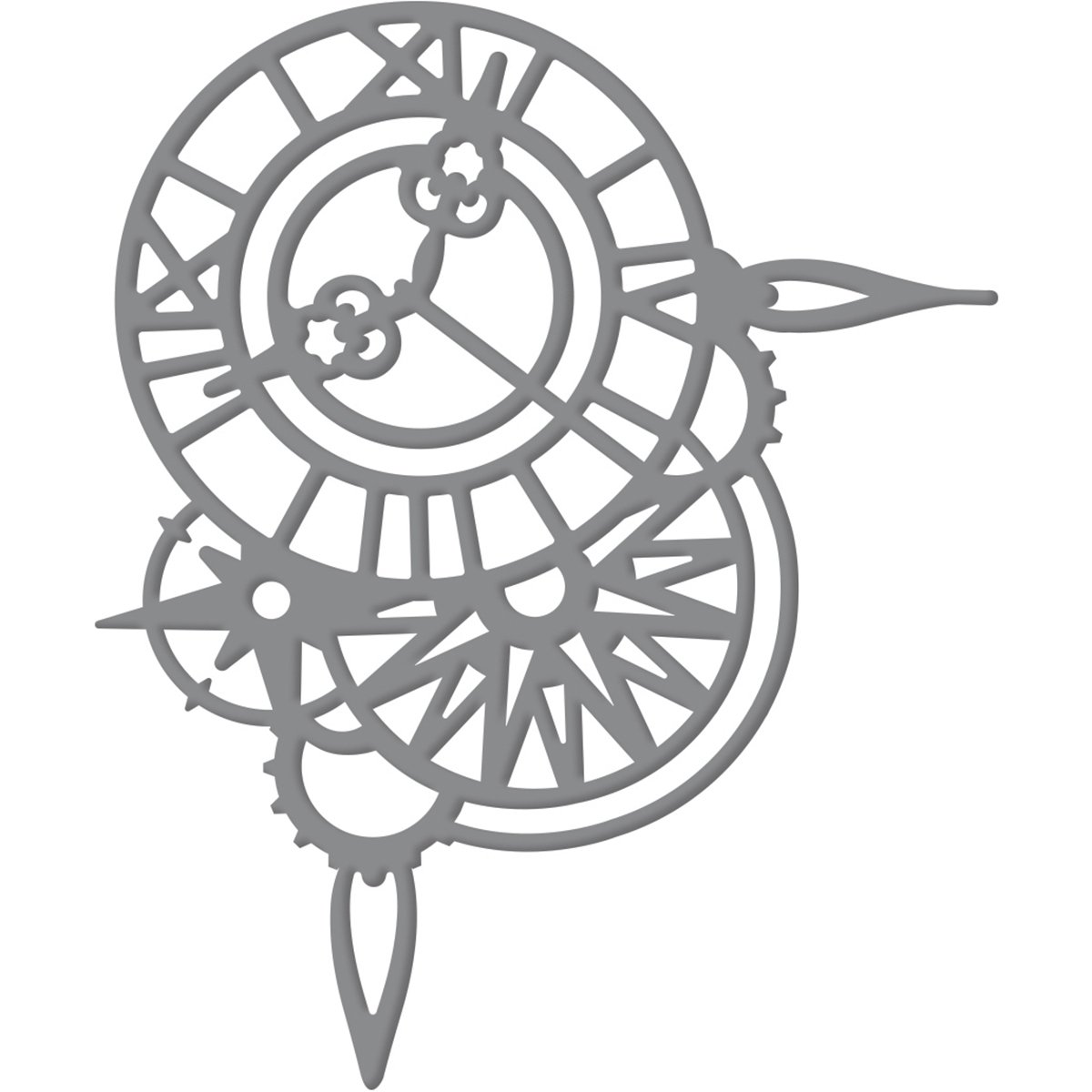 Ultimate Crafts "Timeless" Impression Die, Metal, Black