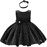 0-6T Baby Girls Dress Princess Dress Special Occasion Formal Gowns Backless Pageant Wedding Party Dresses with Headwear