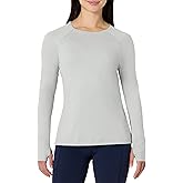 Amazon Essentials Women's Athletic Soft Performance Lightweight Stretch Long Sleeve Layering Workout Top, Space Dye