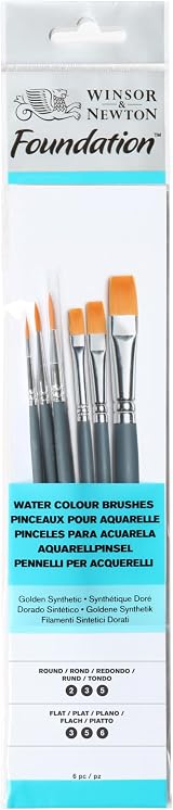 Winsor & Newton Foundation Brush Set Pack of 6