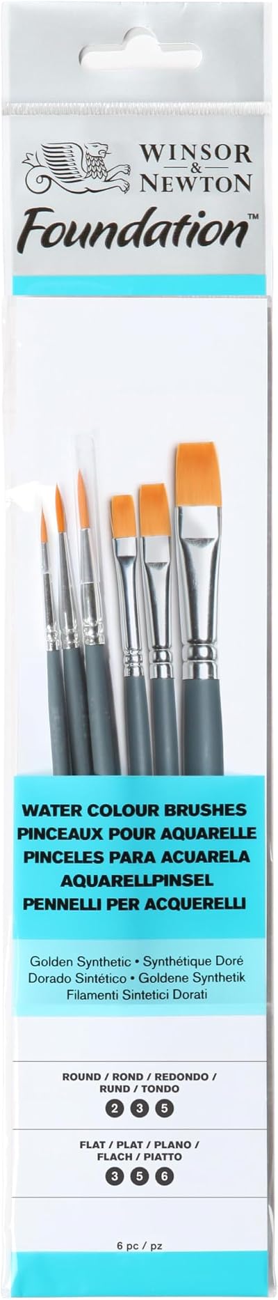 Winsor & Newton Foundation Brush Set Pack of 6