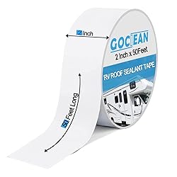 Gociean RV Roof Tape White with Rubber