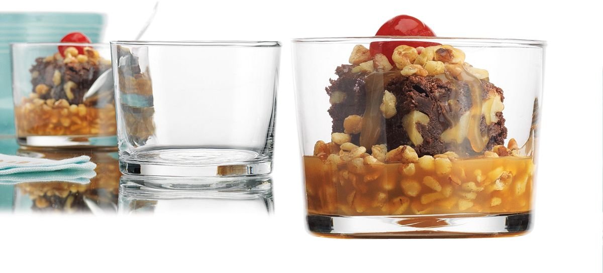 Set of 6 Round Clear Glass Dessert Bowls Amazon.co.uk Kitchen & Home