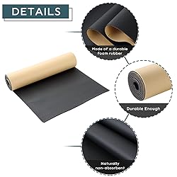 NATGAI Sponge Neoprene with Adhesive Foam Rubber