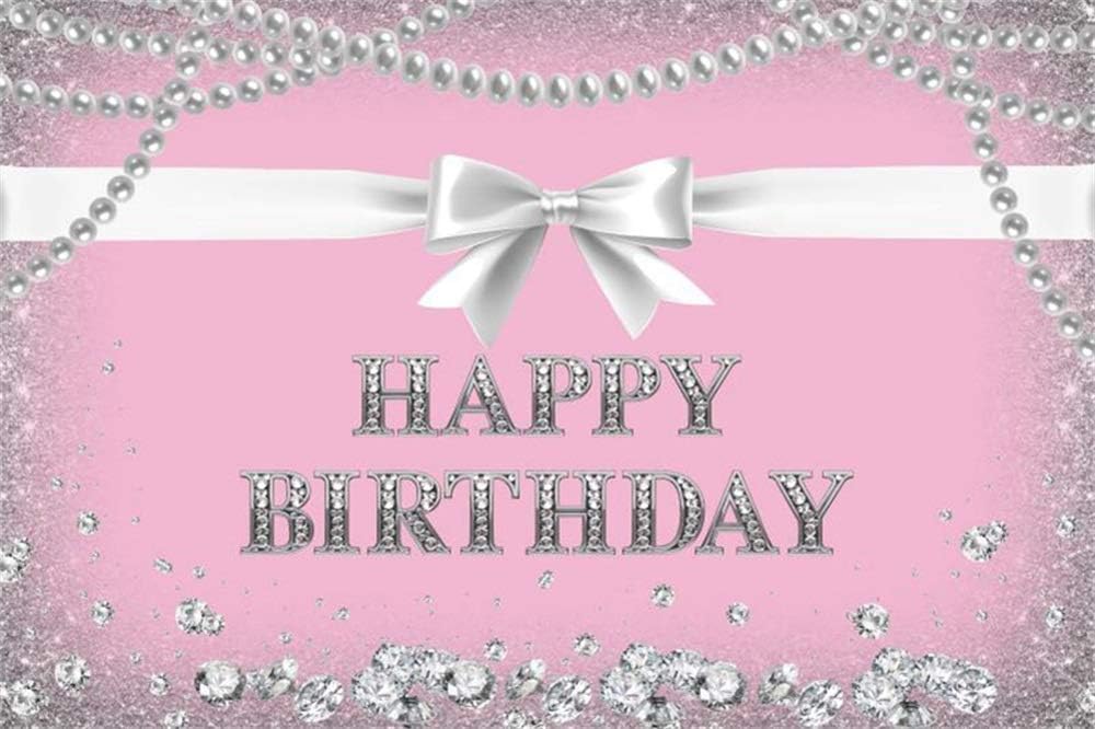 Amazon Com Baocicco 8x6 5ft Pink Happy Birthday Backdrop