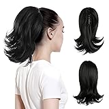 CJL HAIR Claw Clip Ponytail Extension Drawstring