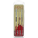 The Army Painter Miniature and Model Files - 3-Piece Diamond Small Metal File Set of Round File, Flat File and Triangular Met