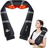 UKL HEALTHCARE Neck Massager with Heat - Back and Neck Massager for Pain Relief Deep Tissue Shiatsu Kneading Massage Pillow, Neck and Shoulder Massager, Gifts for Men Women Mom Dad