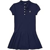 Ralph Lauren Polo Girls Short Sleeve Stretch Mesh Dress