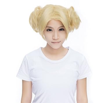 Toptheway 12 200g Gold Messy Hair With Side Bangs Cosplay Anime