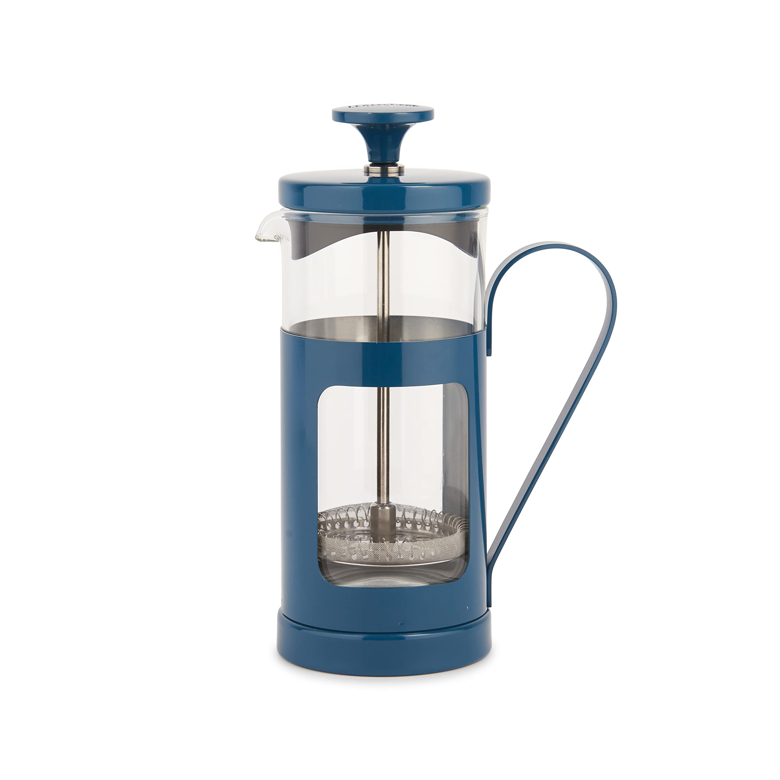 La Cafetière Monaco Glass/Stainless Steel Cafetière 3 Cup (Blue)