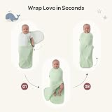 momcozy Baby Swaddle 0-3M 63x25cm 2-Pack Airflow Blue view 8