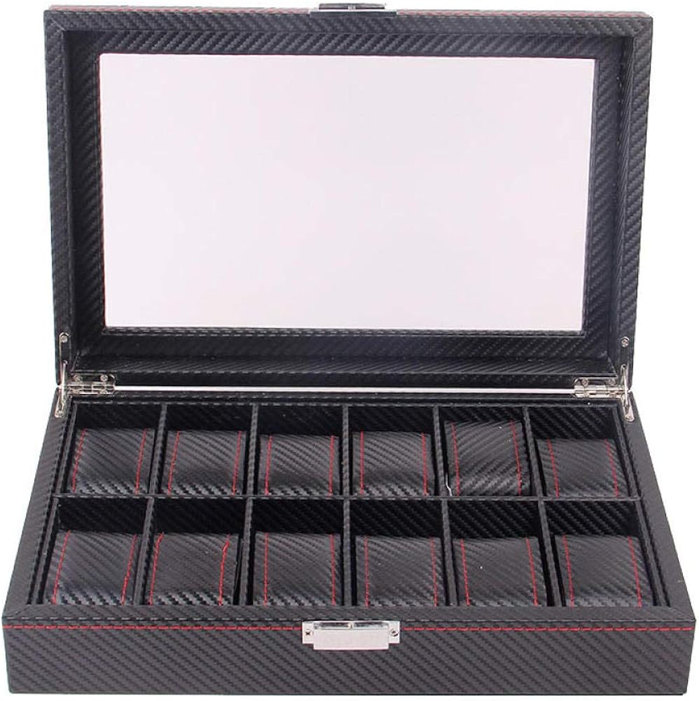 FIONAT Caja para Relojes Cajas para Joyas Hombre Mujer Regalo Viaje
