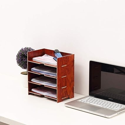 Amazon Com Diy Wooden Desktop Storage Box Paper Money