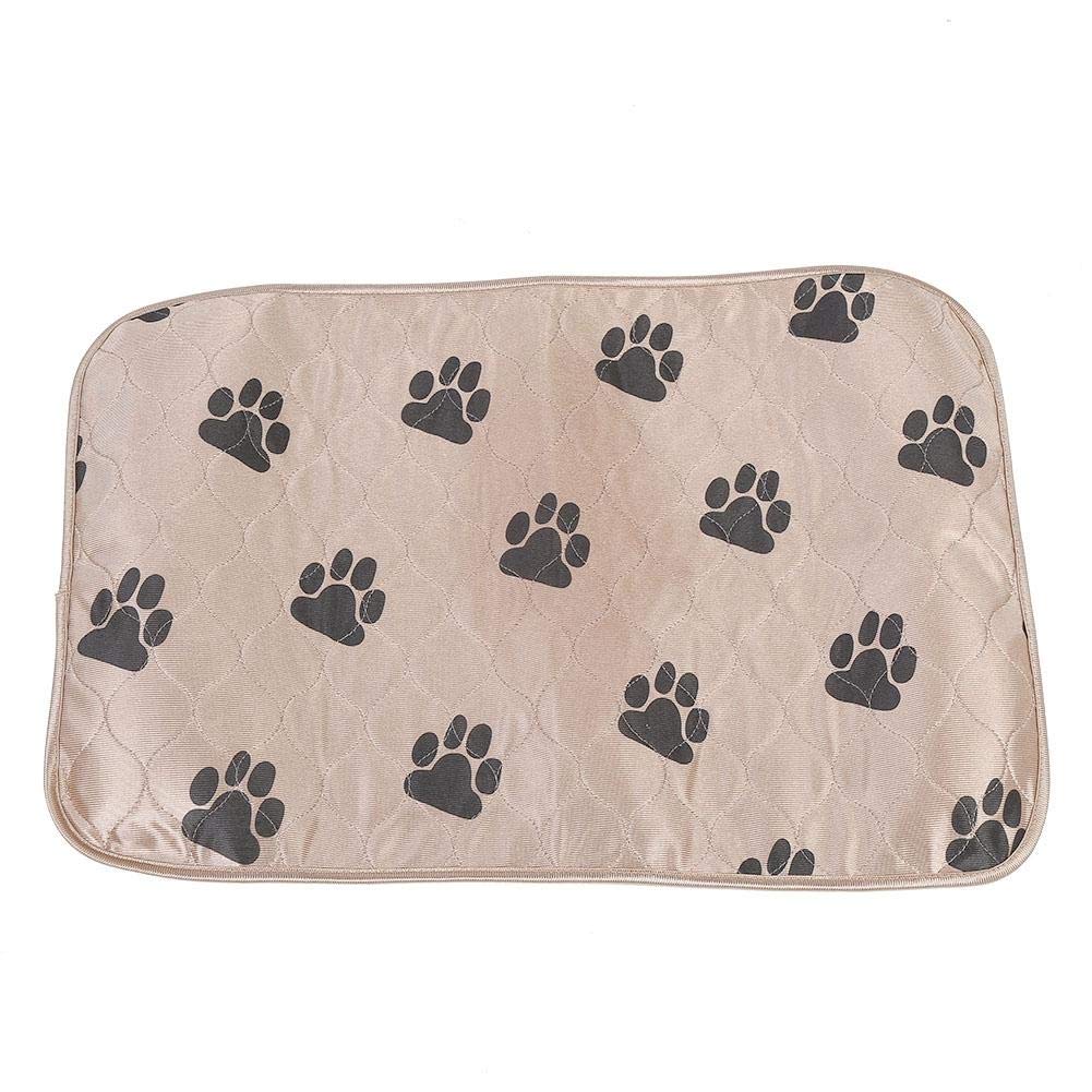 Fdit Reusable Waterproof Dog Pee Pad Bed Urine Mat for Pet Dogs Cats(40 * 60cm-Brown)