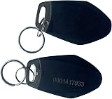 125KHz RFID Metal Keyfob for Door Access Control EM4100 Chip Black view 1