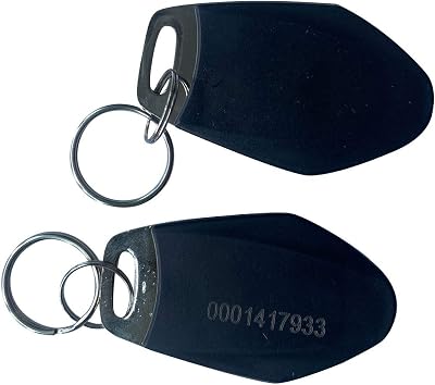 125KHz RFID Metal Keyfob for Door Access Control EM4100 Chip Black
