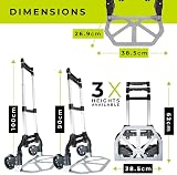 WMR Heavy Duty Aluminium Folding Hand Truck Trolley 80kg Load Capacity view 3